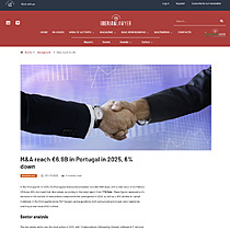 M&A reach 6.9B in Portugal in 2025, 6% down